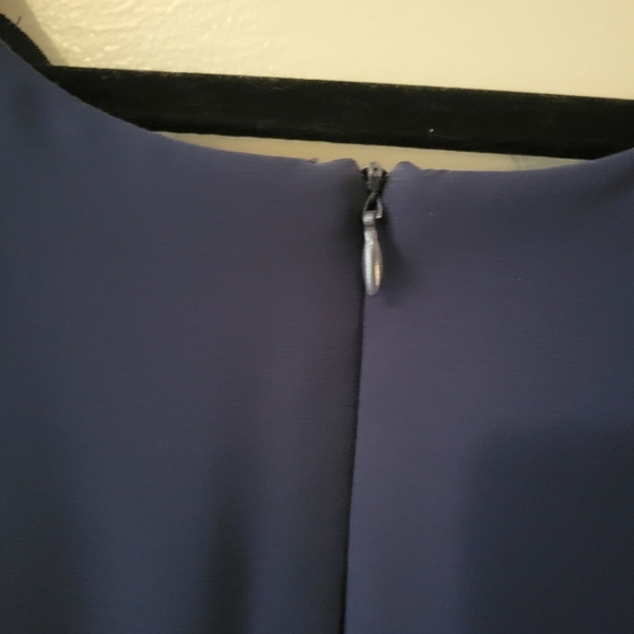 S.L. Fashions Navy Blue Tiered Mini Formal Party Dress. Size 14 - Picture 7 of 10